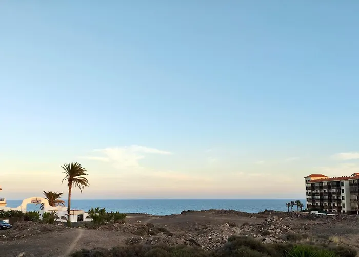 Encantador Estudio Con Terraza Privada Y Espectaculares Vistas Al Mar En Costa Del Silencio, Cerca De Cristianos Lägenhet